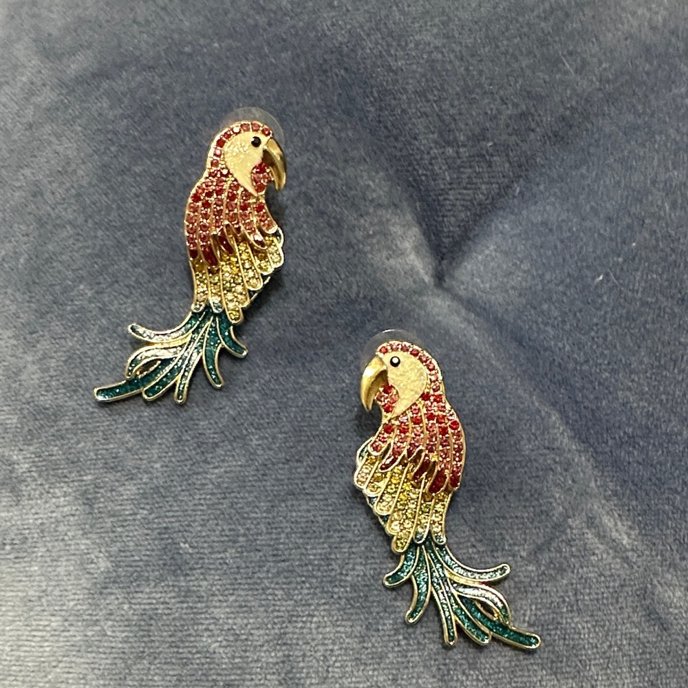 Colorful Parrot Earrings
